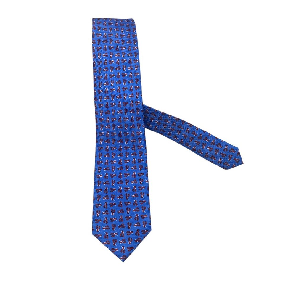 Cape Cod Neckwear Tie Men's Red Blue & Lobsters All Over Necktie‎ New Business
